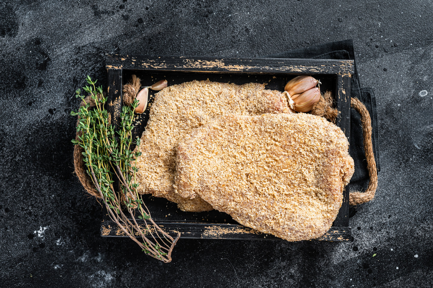 Parmesan Beef Schnitzel Crumbed